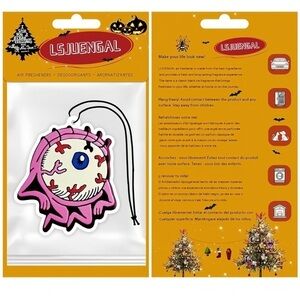 Pink eyeball Hanging Freshener Pink Scary Scent Freshener Car Room Decor